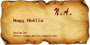 Nagy Abélia névjegykártya